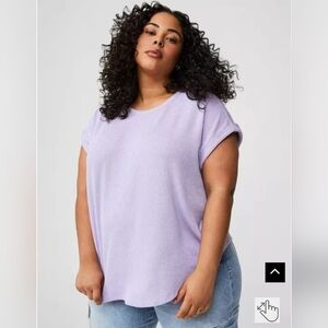 Torrid Women's Light Purple Short Sleeve Top